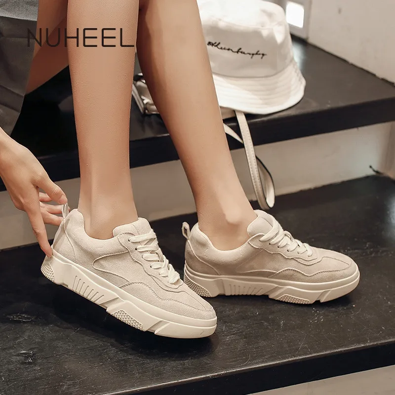 NUHEEL Women's Shoes Comfortable Wild Fashion Korean Casual Spring New Students Flat Thin кроссовки для женщин | Обувь