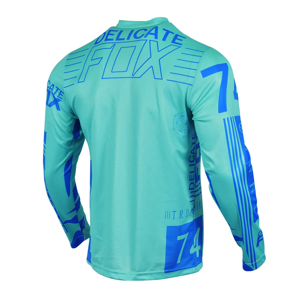 Delicate Fox 360 Flight Jersey Mountain MTB DH MX ATV Offroad Motocross Racing Men's Green T-shirt | Автомобили и мотоциклы