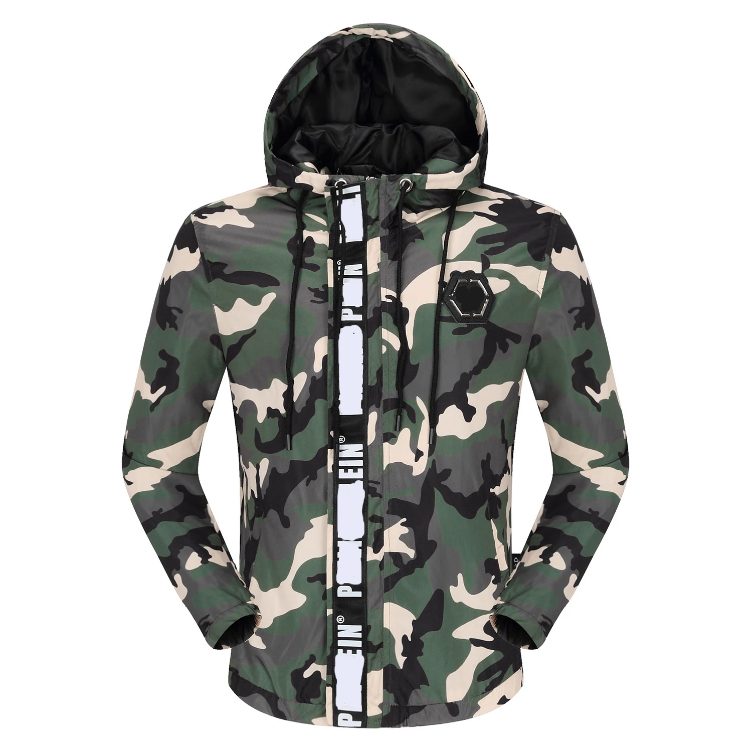 

2021 Fashion PP Skull Autumn Winter Jacket Men Casual Sports Windbreaker Cotton Man Plein Jacket Metal Plate Chaquetas de hombre