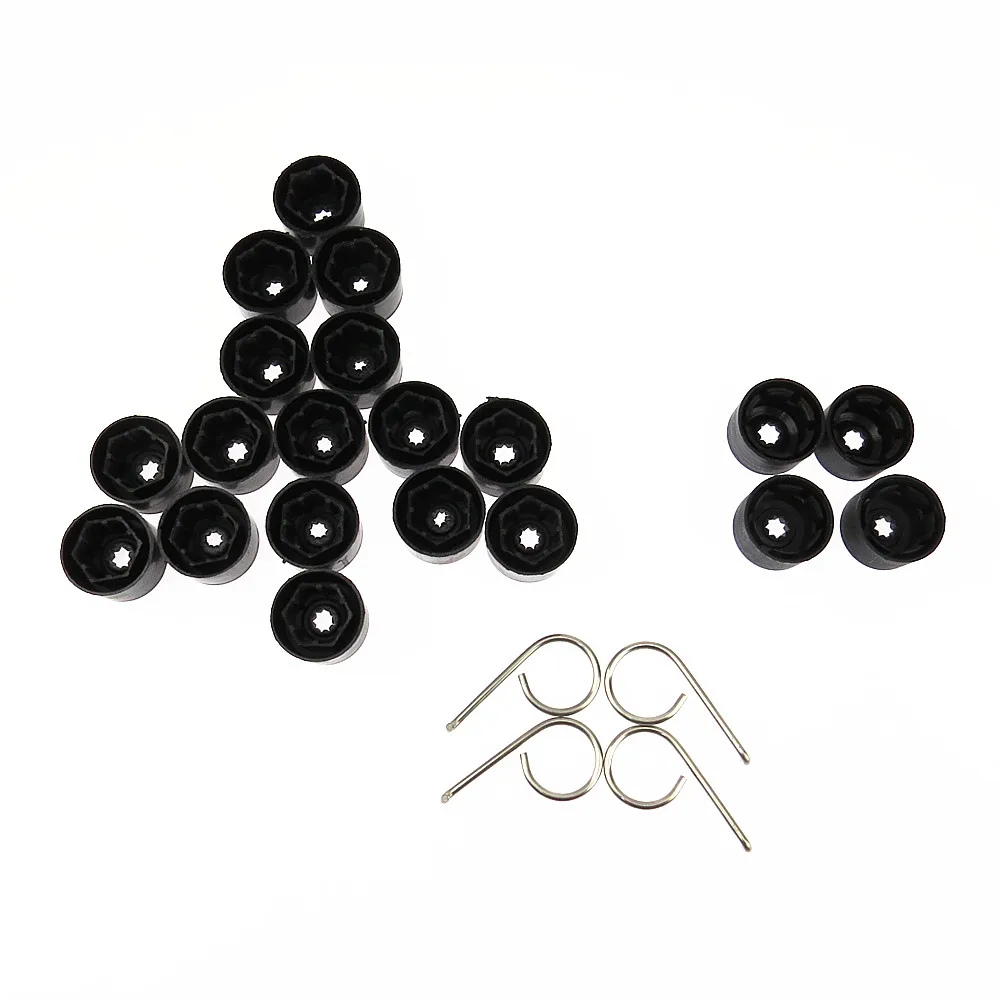 

SCJYRXS Qty24 Wheel Lug Nut Cover Bolt Caps&Dismantle Tool For VW Golf MK5 Passat B6 Rabbit Touran Eos 1K0601173A 6X0012243
