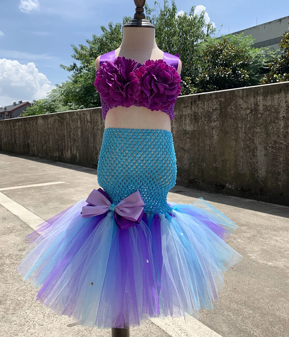 Детское платье-пачка с юбкой-годе цветами | Тематическая одежда и униформа