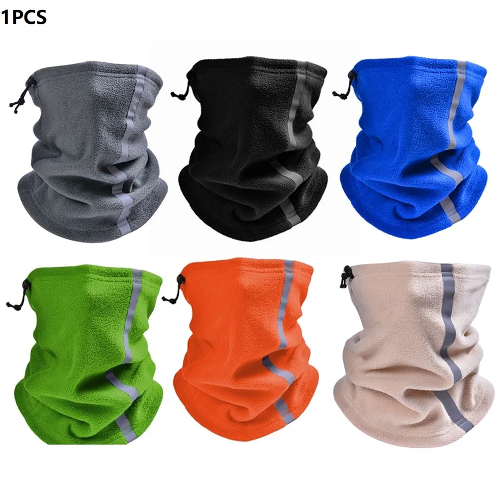 

Men Women Scarf 25*30cm Polar Fleece Bandana Hiking Ski Neck Warmer Cycling Scarf Sport Half Mask For Winter Outdoor Sports