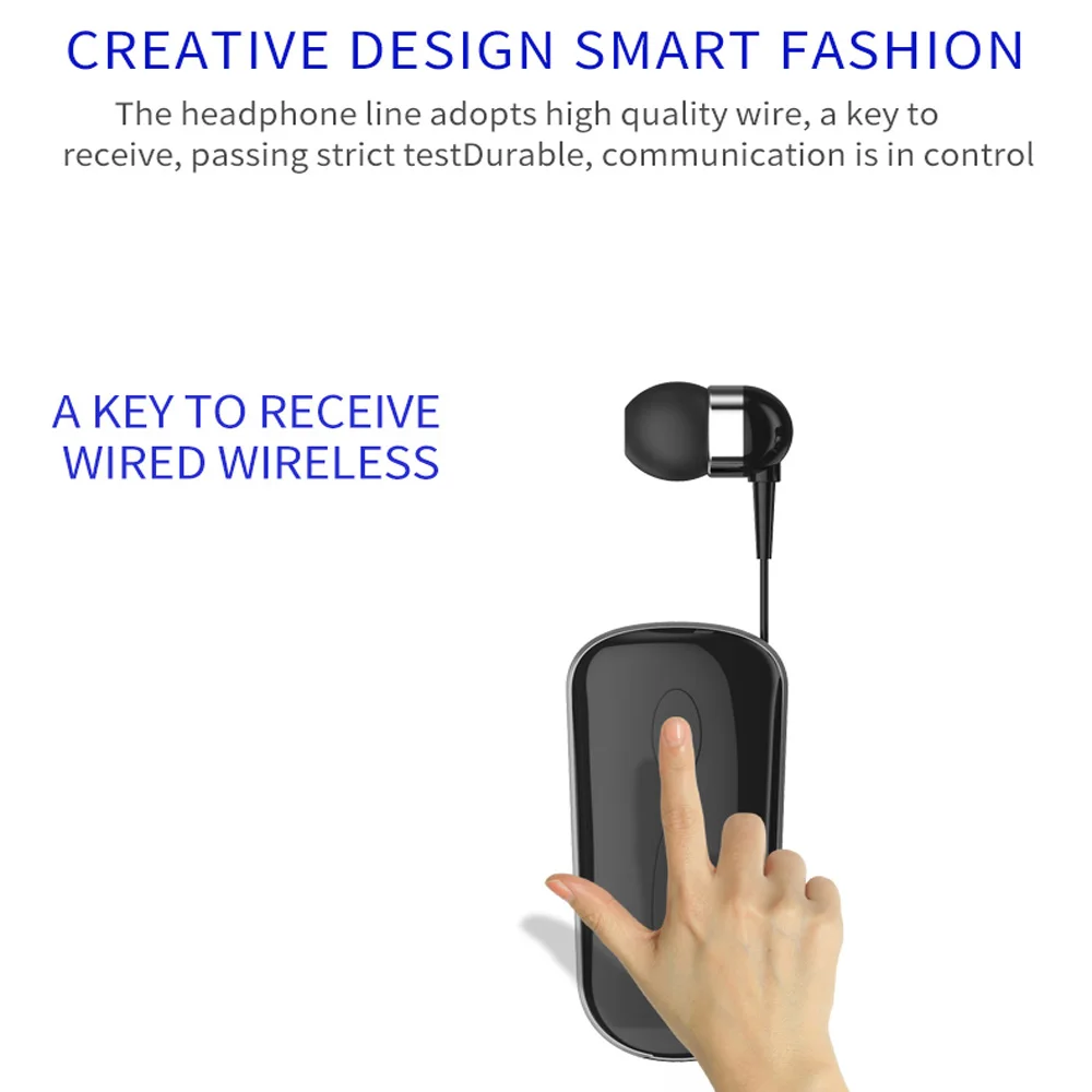 K36 Mini Wireless Bluetooth Headset Calls Remind Vibration Wear Clip Driver Auriculares Earphone For Phone PK F910 | Электроника