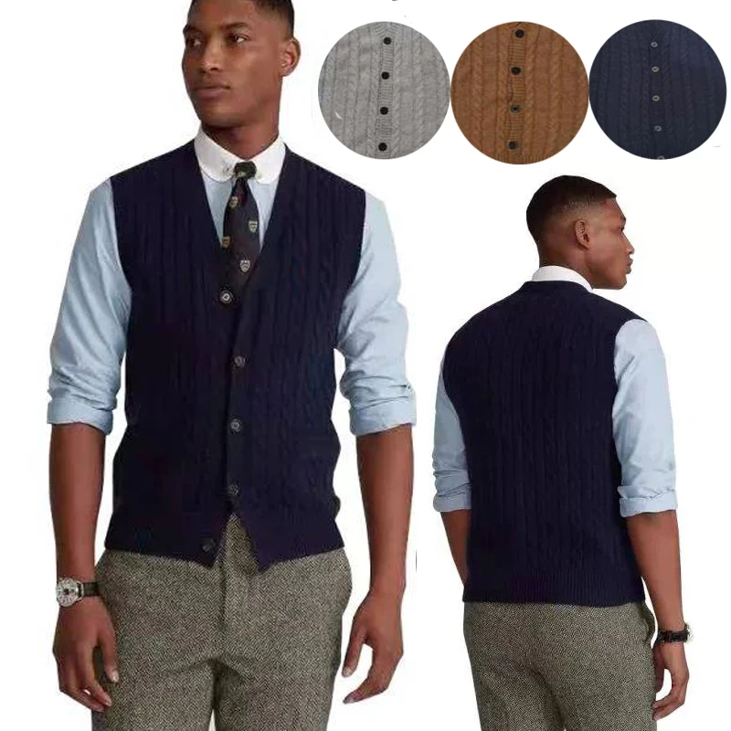 

Male pony 100% cotton cardigan sweater jump line fashion male qiu dong season jersey knitting a sweater Three color