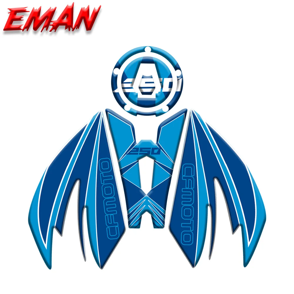 

For CFMOTO 250SR Motorcycle Modified Fuel Tank Cap Sticker Fish Bone Sticker Side Reflective Waterproof Protection
