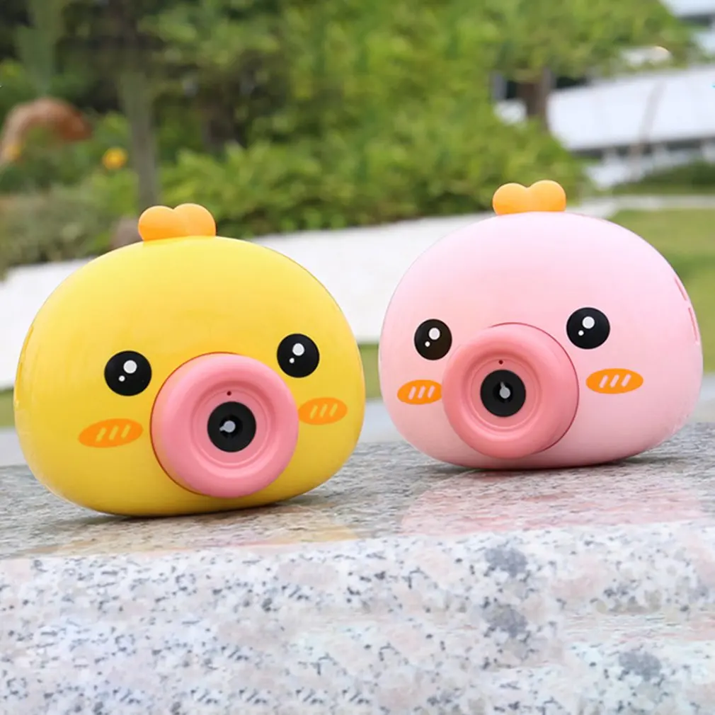 

Little Penguin Duck Electric Bubble Machine Automatic Bubble Camera Children Soap Bubbles Blower Electric Music Light Toy