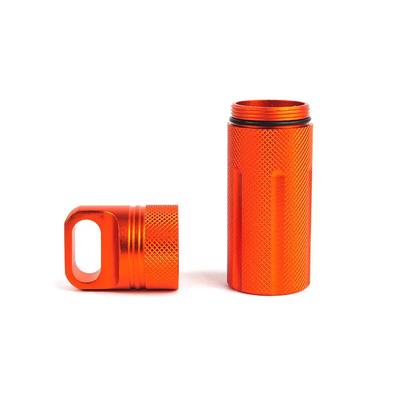 

Outdoor climbing camping metal sealed survival equipment waterproof storage box medicine bottle S8B0816