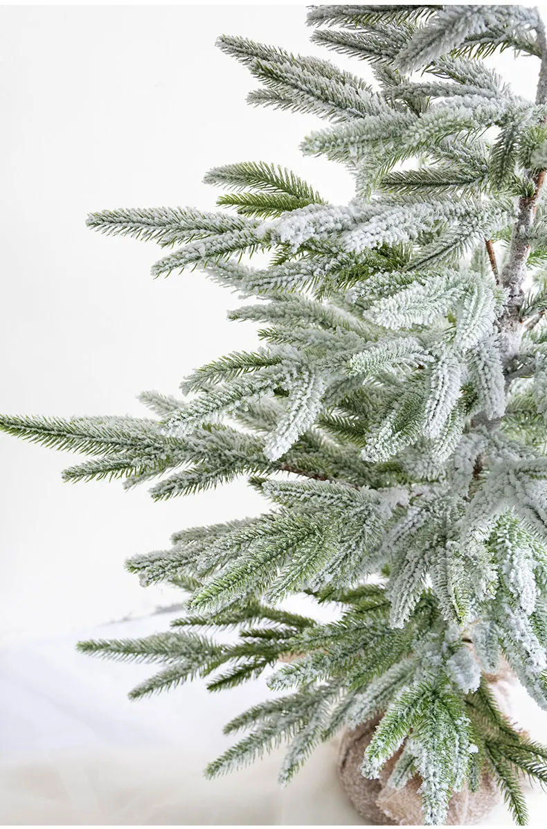 

Snow PE pinecone Christmas tree window home Christmas tree decoration Christmas decorations