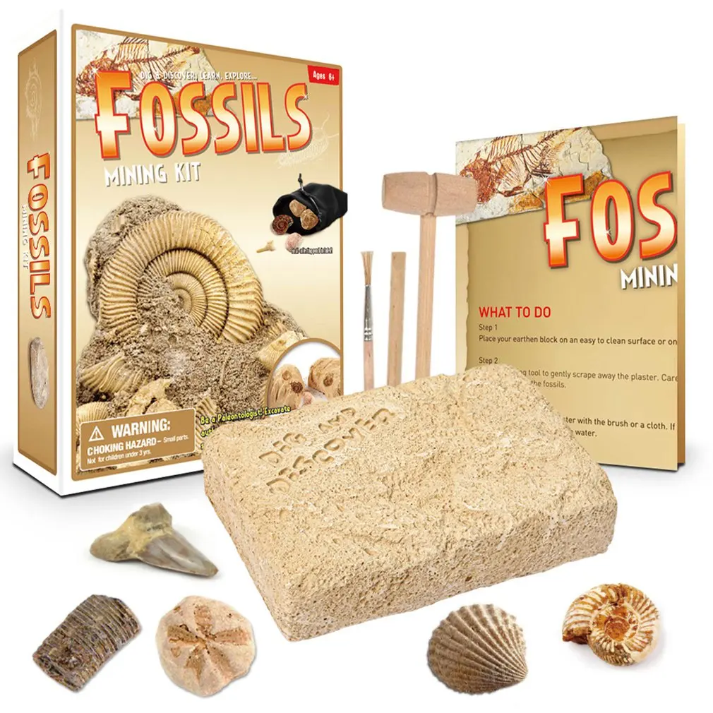 

Dig Crystal Pirate Treasure D7158 Gems Archaeological Ideas DIY Fossil Children's Puzzle Fossil Mining Toys