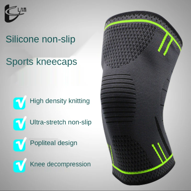 

1 PC Unisex Knee Support Sleeves Breathable Non-slip Sports Volleyball Men Women Pressurized Elastic Brace Protector наколенники