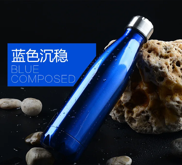 

500ML Double-Wall Insulated Vacuum Flask Stainless Steel Water Bottle BPA Free Thermos for Sport Water Bottles Christmas Gift