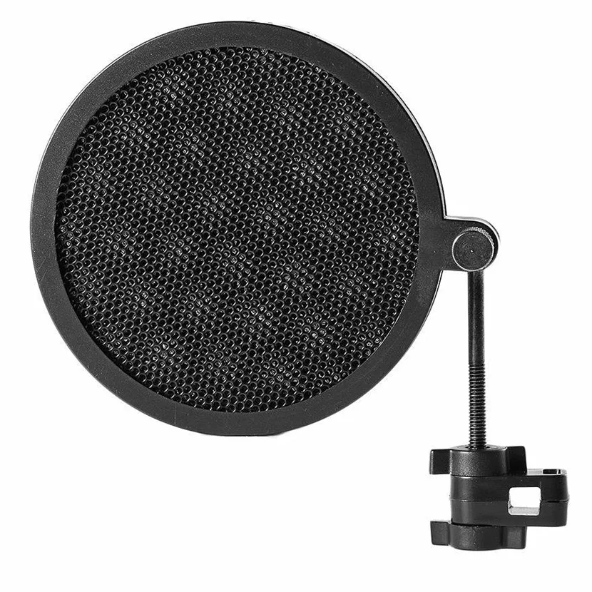 Микрофонный фильтр PS-2, двухслойный Студийный микрофон, фильтр для ветрового экрана/поворотное крепление/маска для записи разговоров