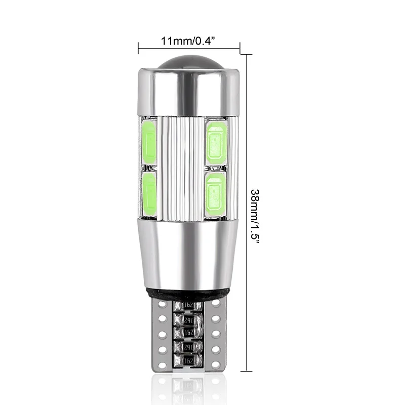 

T10/W5W/168 LED 10SMD 5630 LED Light 12V White bulbs License plate Auto Interior Interior Reading Light Car Accessories