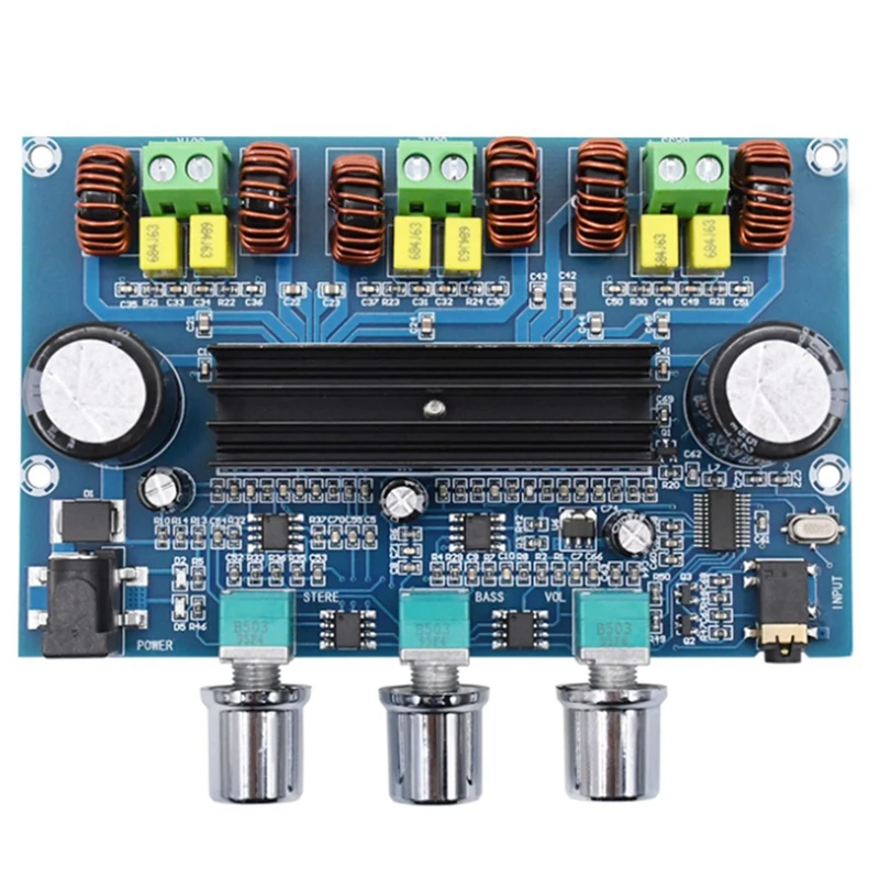 XH-A305 Digital Power Amplifier Board TPA3116D2 Bluetooth 5.0 2.1 Channel o Bass AUX AMP Module от AliExpress WW