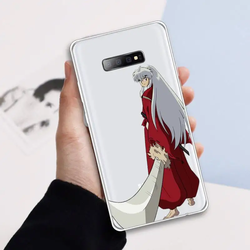 

Anime Inuyasha Phone Case Transparent for samsung A 21s 50 71 S 8 9 20 20fe note 10 20 ultra plus