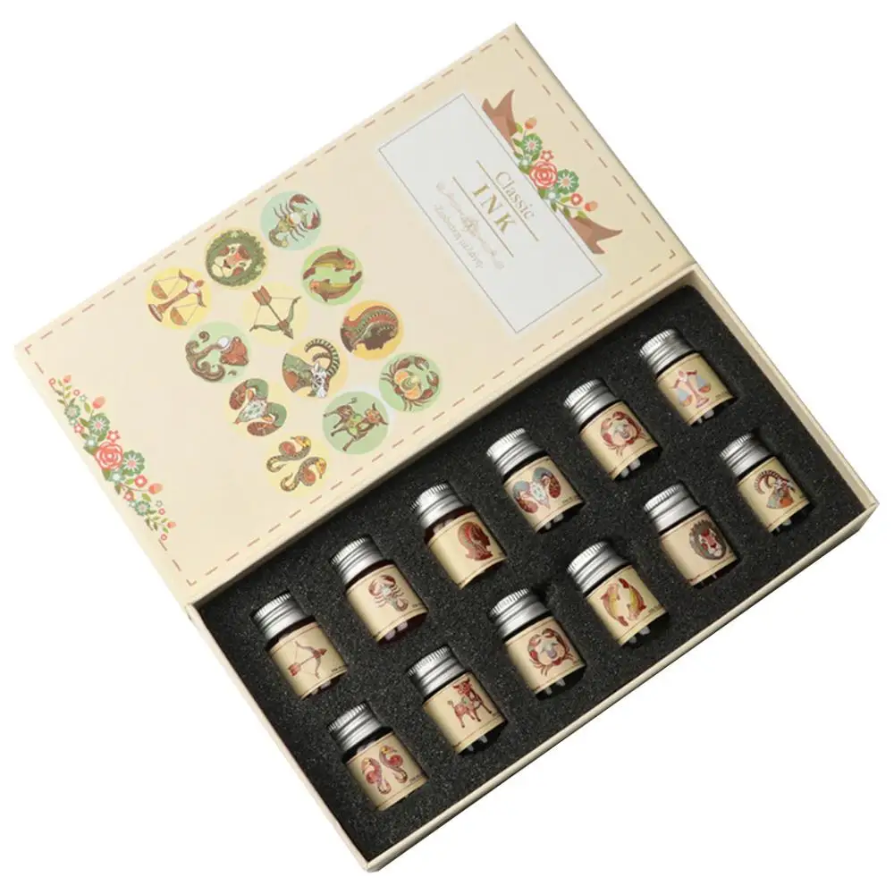 12 созвездий и напылением золотистого цвета Чернила для перьевых перо