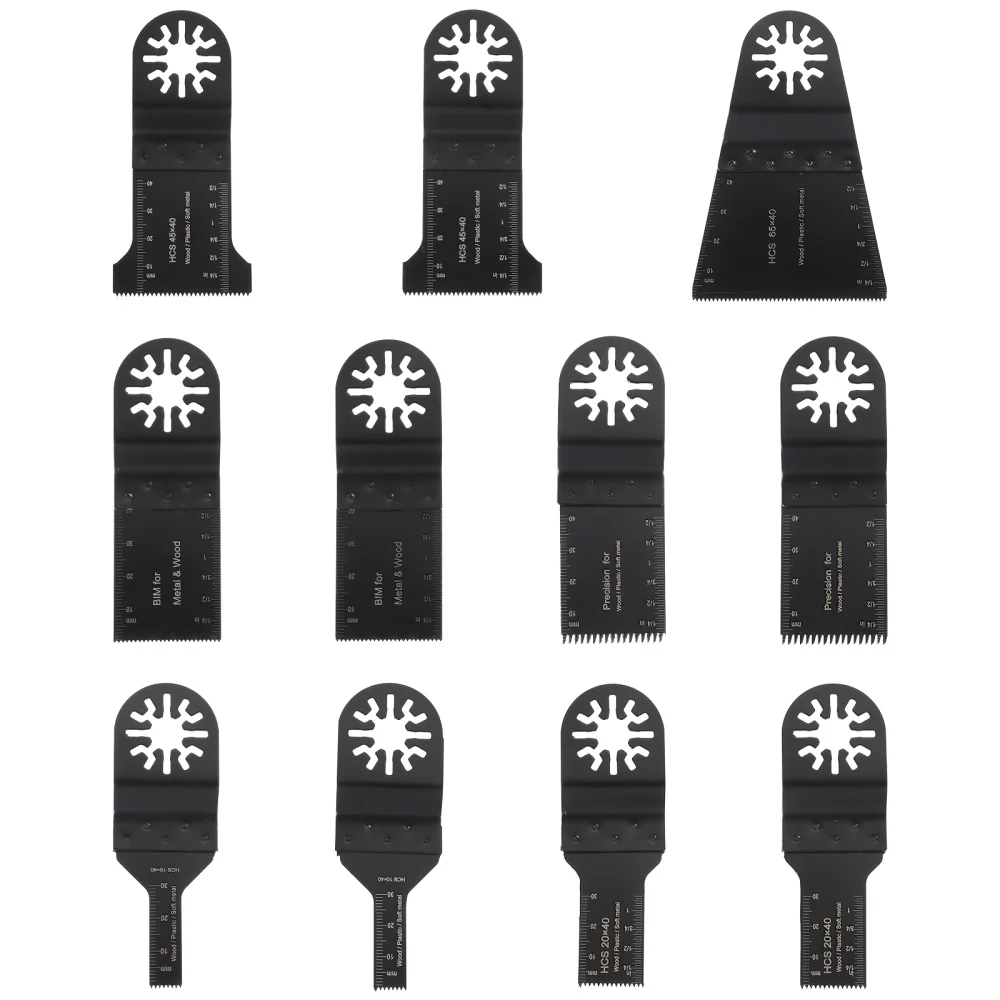 

11pcs Multi-function Tool Woodworking Blades Carbon Steel Cutting Blades