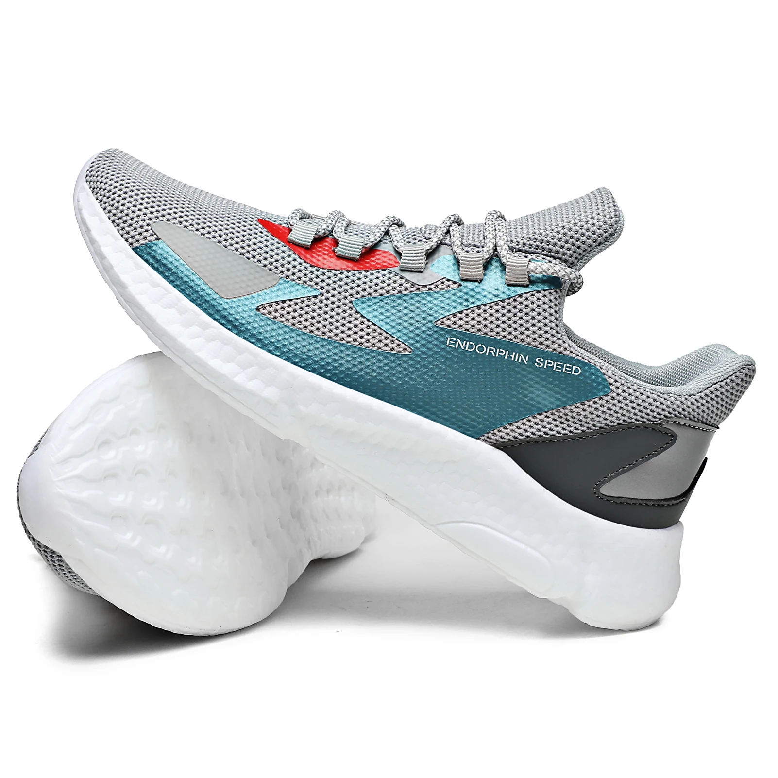 

Breathable Walking Shoes for Men Lightweight Tennis Outdoor Daily Walking Sneaker with Black White Grey Color