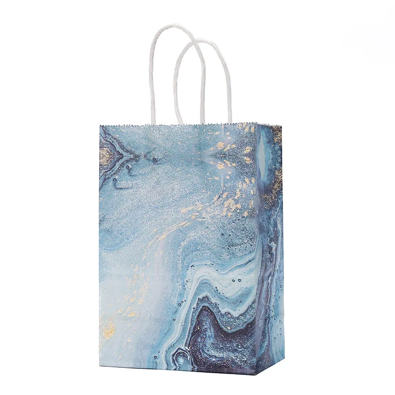 Bolsa de regalo port&aacute;til de 30 piezas, bolsa de papel Kraft para dulces, regalo de fiesta-4
