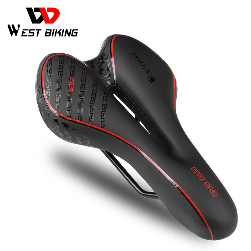 

Shock Absorbing Hollow Bicycle Saddle Anti-skid GEL PU Extra Soft Mountain Bike Saddle MTB Road Cycling Seat Bicycle Accessories