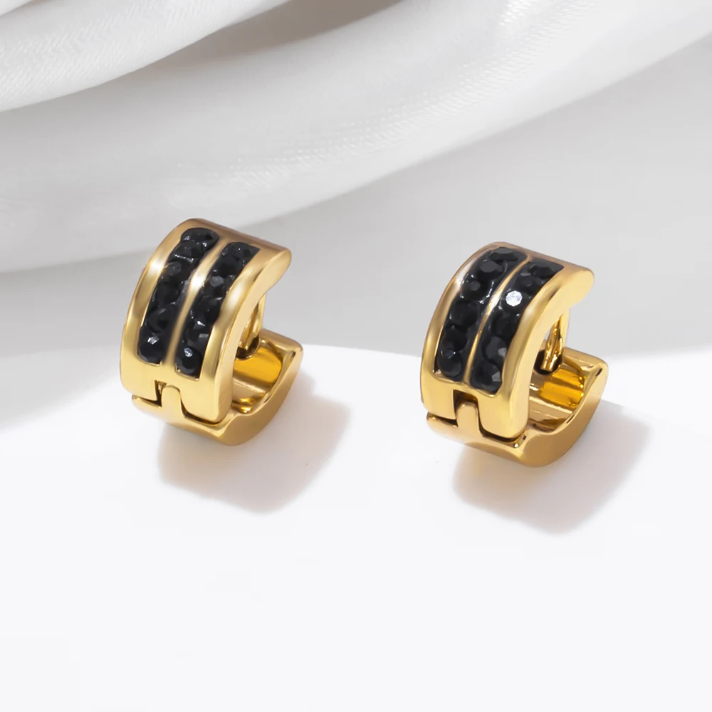 

Серьги-кольца ESSFF из титана и нержавеющей стали, украшения для банкета, стиле панк, модные подарки для женщин, мужчин и девушек