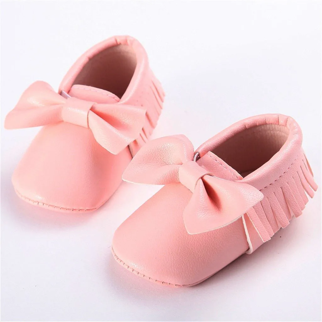 Ботиночки для новорожденных девочек обувь принцессы маленьких малышей с мягкой