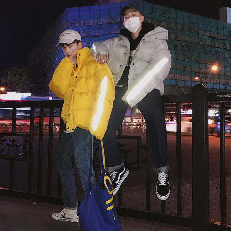 2019 осень и зима новая мужская пуховая куртка со шнуровкой низкий толстый каблук