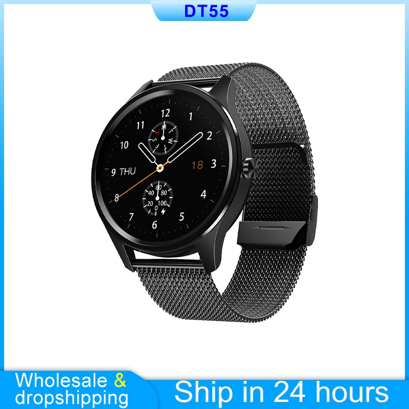 

DT55 Smart Watch Fitness Tracker Smart Bracelet Man Women Fashion smartwatch Waterproof Heart Rate Business for iphone PK L16 18