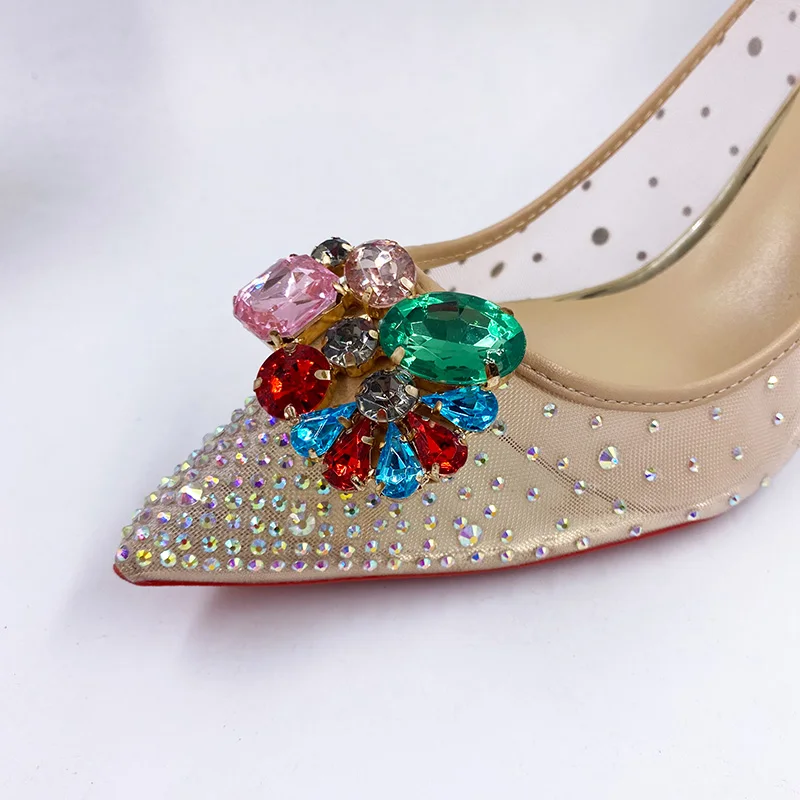 Классический дизайн женские туфли-лодочки с острым носком на высоком каблуке