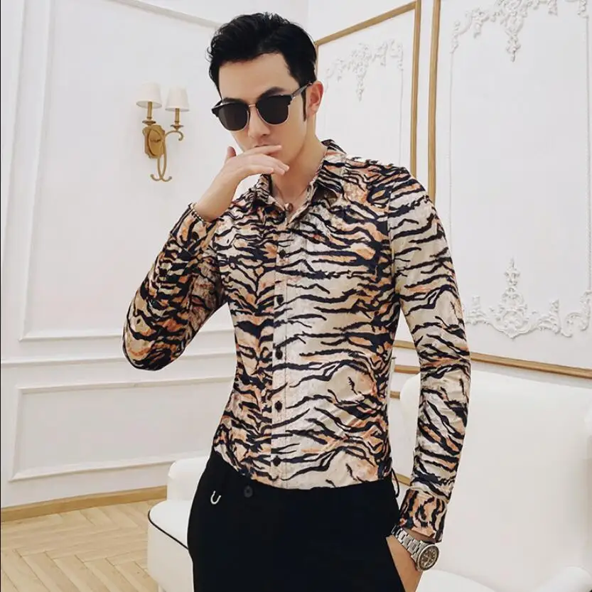 2019 новые модные повседневные мужские рубашки с длинным рукавом в европейском