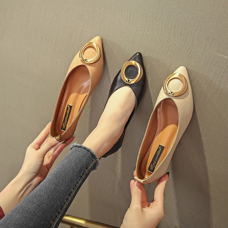 Летняя женская обувь на плоской подошве балетная лоферы мокасины модная