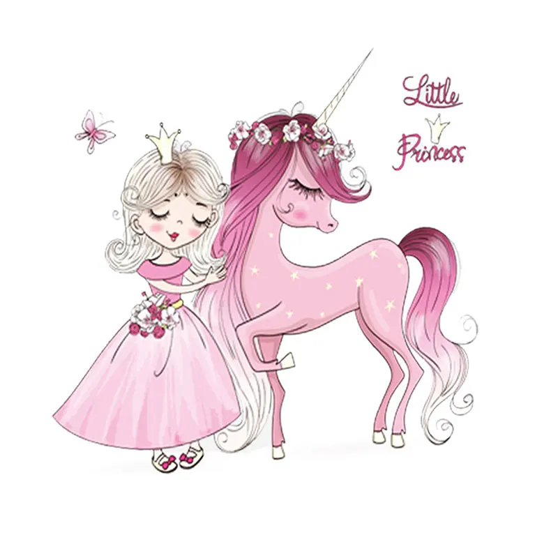 Unicorn 4 Красочные наклейки с животными на стену Единорог вечерние украшения художественная наклейка на холодильник универсальные Мультяшные обои для детской комнаты - Цвет: Unicorn 4