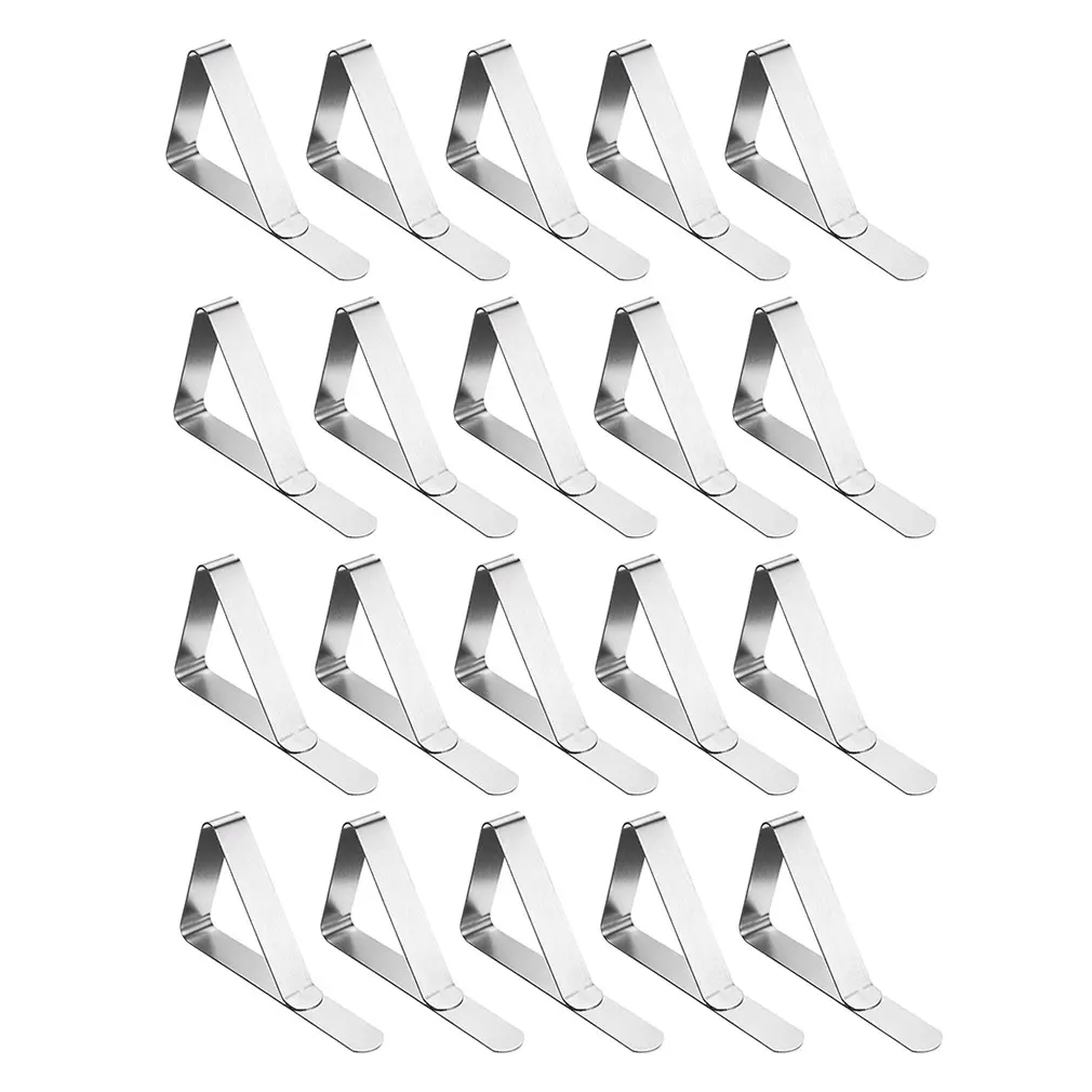 20 шт./набор зажимы для стола из нержавеющей стали | Дом и сад