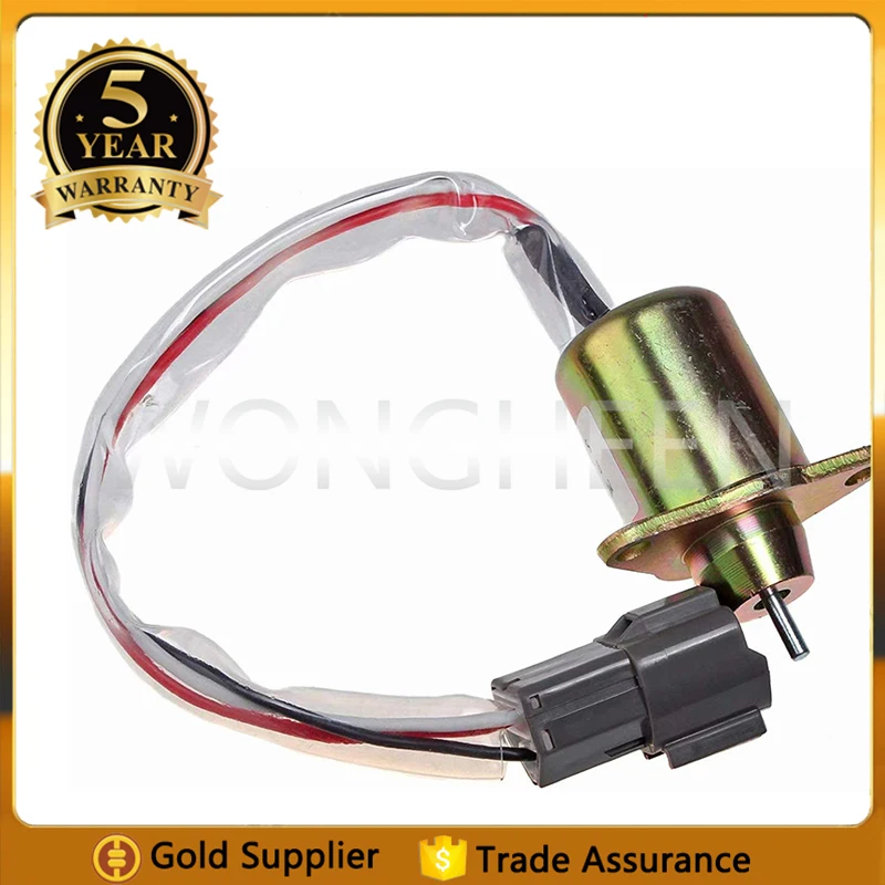 Соленоид отключения топлива 12 В 1503ES-24S5SUC12S для Yan-mar TB235 3TNV88-BPTB2 HYUNDAI R55-5 R60-5