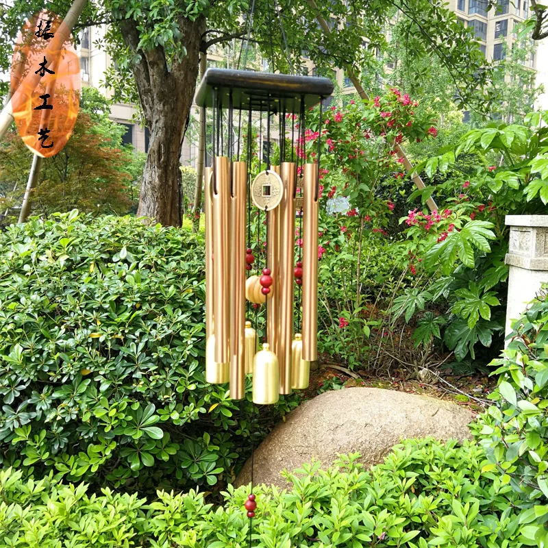 

Wind Chimes Ornaments Yard Metal Tubes Bells Garden Decorations Room Decor Gift Home Balcony Hanging Large Bells