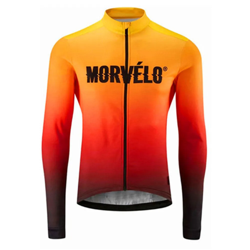 

Morvelo Bicycle Jerseys Spring Cycling Shirts Anti-UV Long Sleeve MTB Mountain Bike Bicycle Wear Breathable Road Bike Clothing