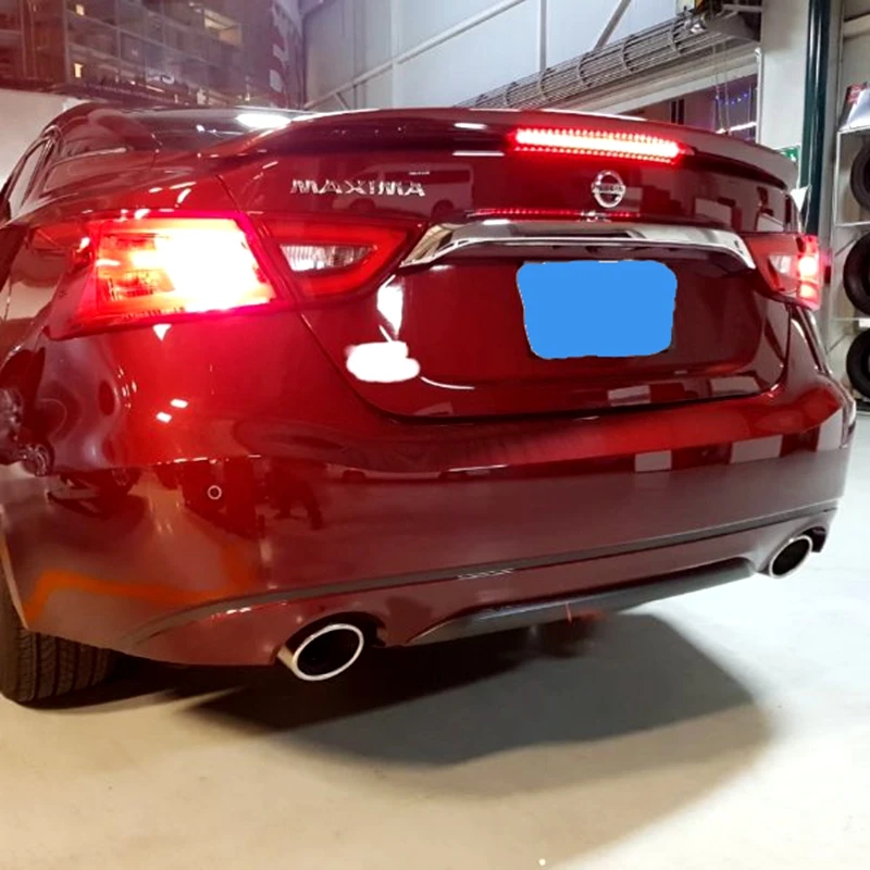 Подходит для 2016 + Nissan Maxima Sport SR стиль спойлер багажника с светодиодный светильник