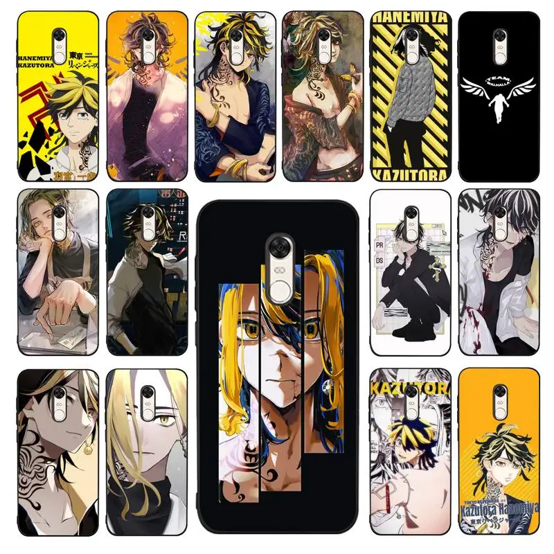 

MaiYaCa Kazutora Hanemiya Tokyo Revengers Phone Case for Redmi 5 6 7 8 9 A 5plus K20 4X 6 cover