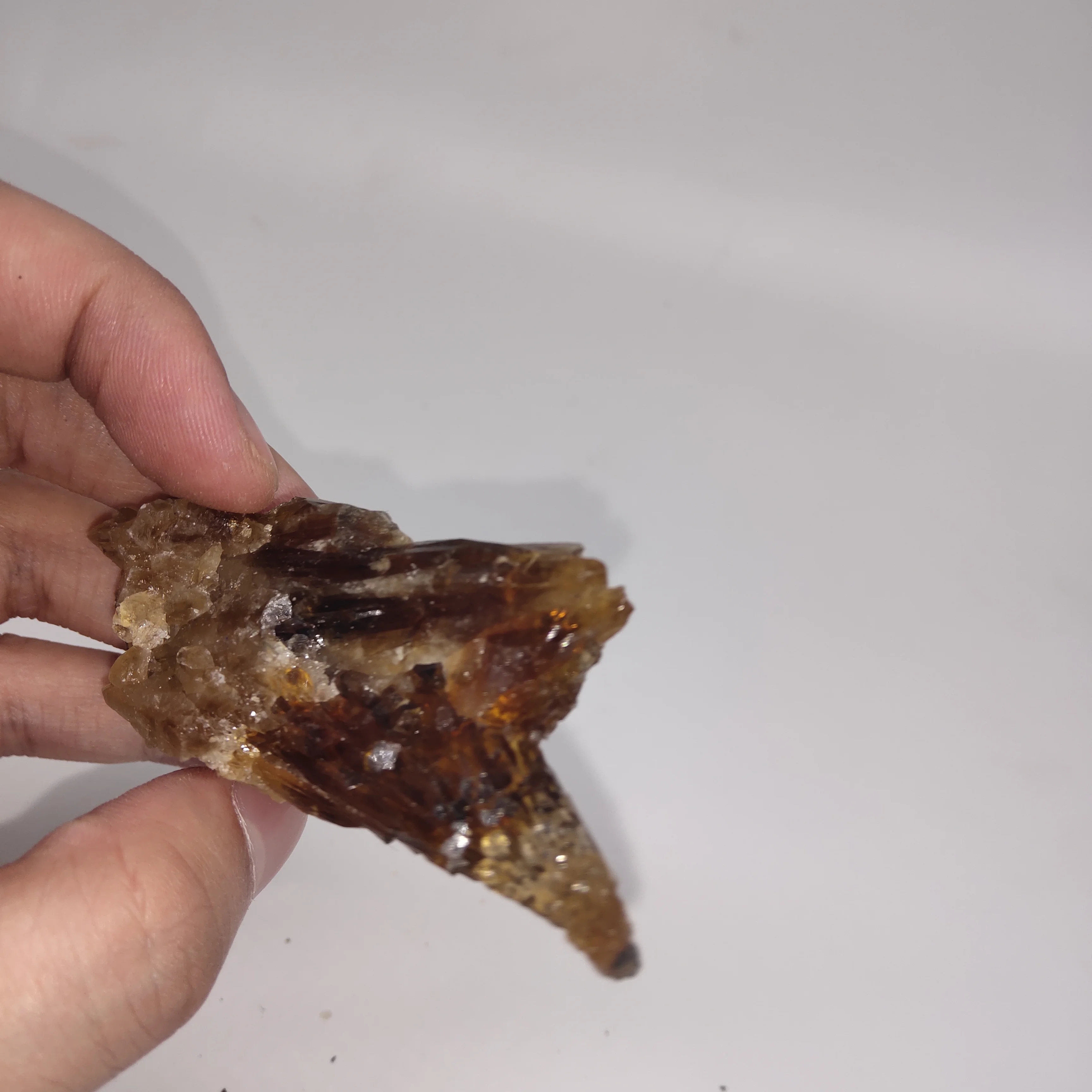 82 г натуральный камень Желтый Янтарный кальцитовый образец Горячая Распродажа $