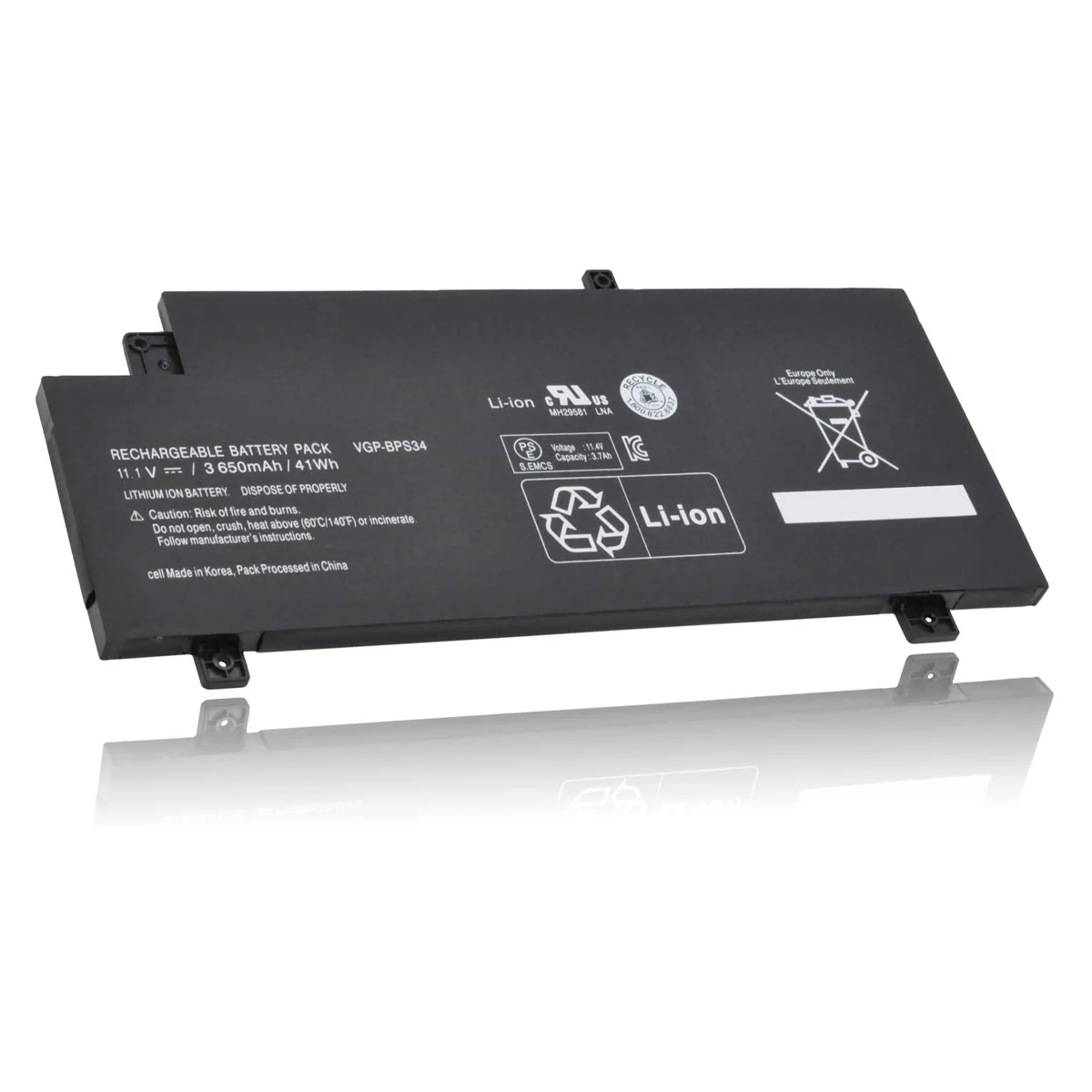 Новый VGP-BPS34 3650 мАч аккумулятор для ноутбука SONY Vaio Fit 15 SVF15A SVF14A Series SVF15A1ACXB SVF15A1AC XS