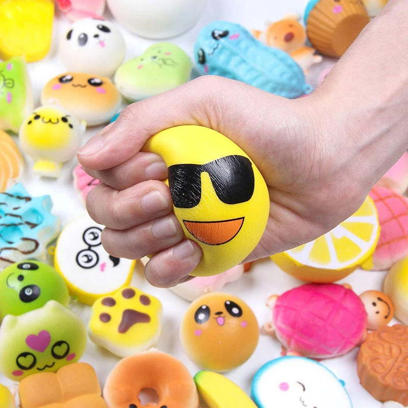 Random 40 pcs Squishy Ice Cream Scented Slow Rising Kawaii Simulation Lovely Toy Soft Food squishi squishy toy Squishies | Игрушки и