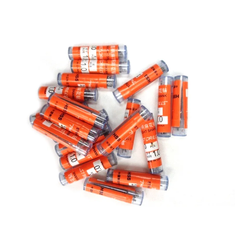 

HSSHigh-speed steel small drill bit high-speed steel twist drill Ten Pieces per barrel wholesale twist drill