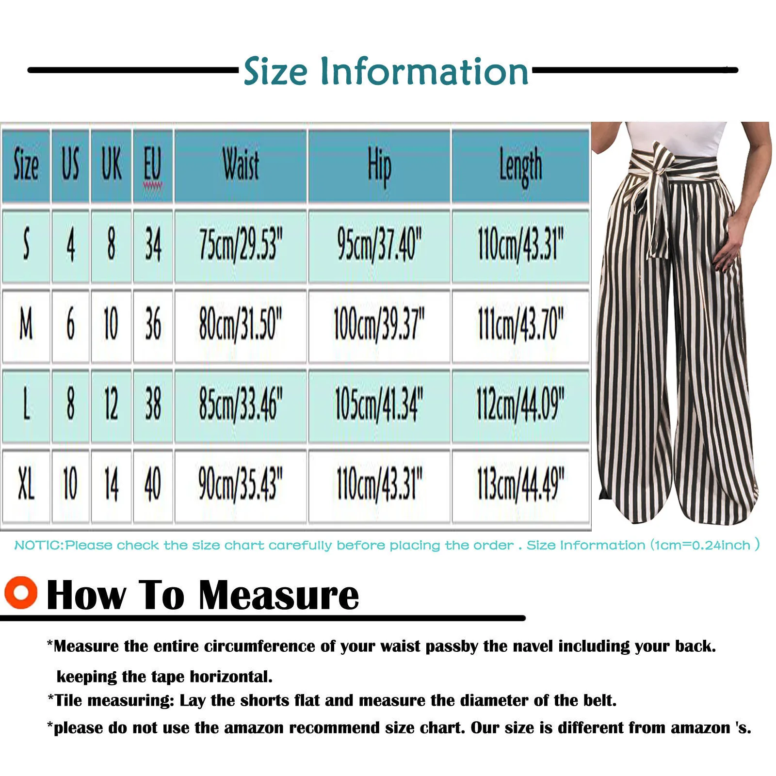 

Vintage Striped Pants Women Elastic Waist Loose Pants Korean Harajuku High Waist Trousers 2021 Casual Lace Up Wide Leg Pants