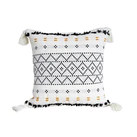 tassels cushion covers bohemia pillowcase with tassels tufted home decor handmade woven pillow cover sofa living room decoration