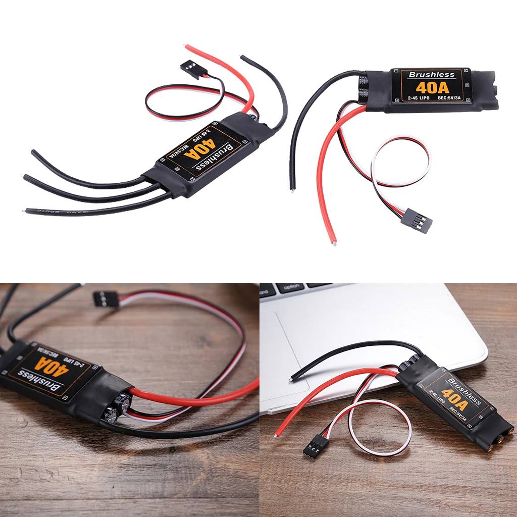 

40A ESC Матовый контроллер скорости для радиоуправляемой модели вертолета квадрокоптера дрона матовый двигатель запасные части