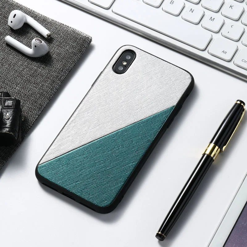 B04B03 Siliver Green Роскошный противоударный тканевый чехол s для huawei P30 Lite P20 Pro P10 Plus, чехол, тканевая текстура для huawei Honor 8X MAX V10 V20 - Цвет: B04B03 Siliver Green