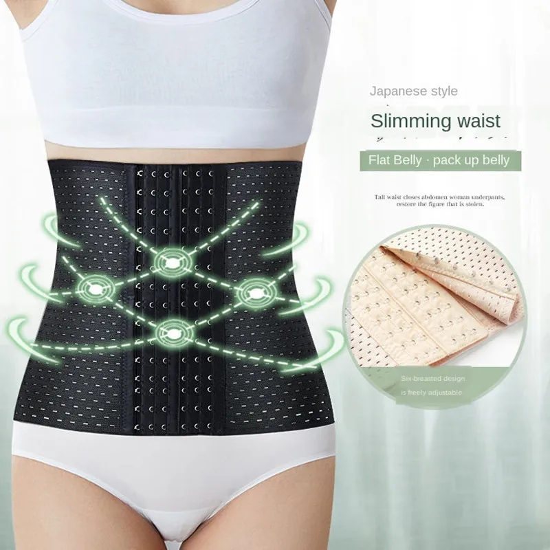 

6-Breasted Sports Waist Comfortable Breathable Hollow Belly Belt Body Shaping Clothe Bandage Fajas Fajas Reductoras De Barriga