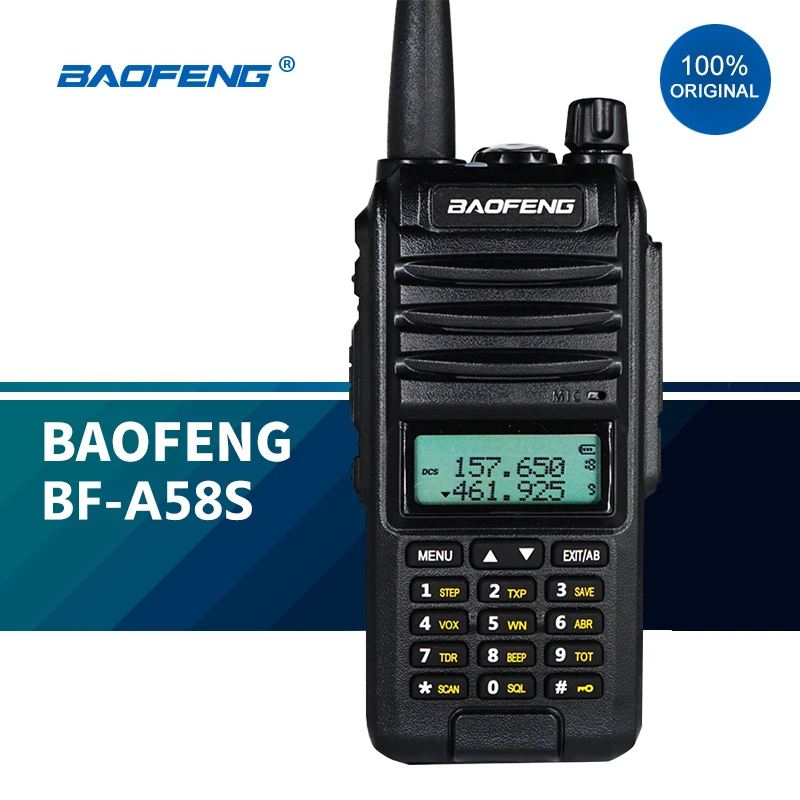 

2021 Baofeng BF-A58S Dual Band Ham Radio uhf vhf Walkie-Talkie 5W Tri Band 136-174MHz&400-480MHz Handheld hf Transceiver New