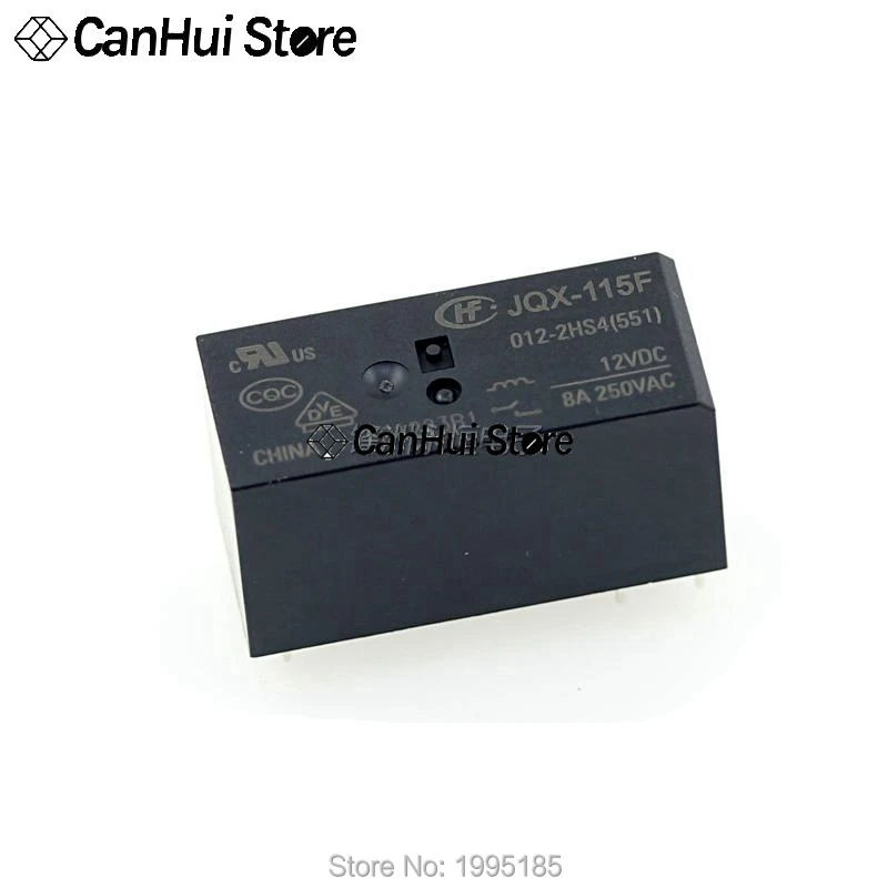 Реле HF JQX 115F-005-2HS4 115F-012-2HS4 115F-024-2HS4 5 В 12 24 1 шт. 2 комплекта нормально разомкнутых
