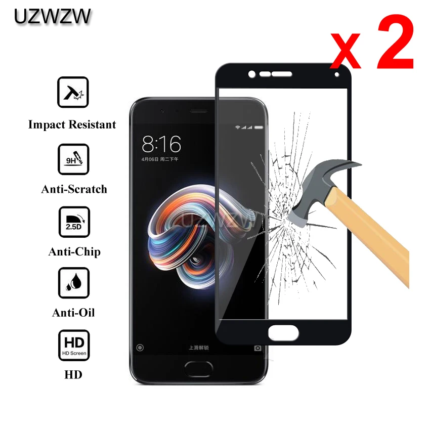 2 шт. закаленное стекло для Xiaomi Mi Note 3 Полное Покрытие 2.5D защита экрана защитное закаленное стекло для Xiaomi Mi Note 3